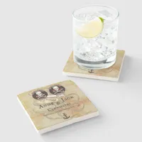 Pirate Wedding  Stone Coaster