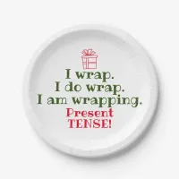 Funny Christmas Pun | Cute Holiday Grammar Paper Plates