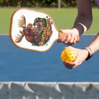 The Encounter moose hunting humorous Pickleball Paddle