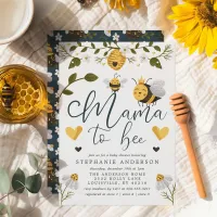 Mama To Bee Honeycomb Bumblebee Baby Shower Invitation