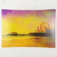 Yellow and Purple Santa Monica Pier Trinket Tray