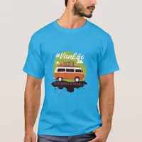 #Vanlife themed quote, Home is where you park it. T-Shirt