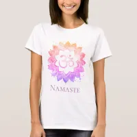 *~* OM Symbol Namaste Lotus Flower Mandala T-Shirt