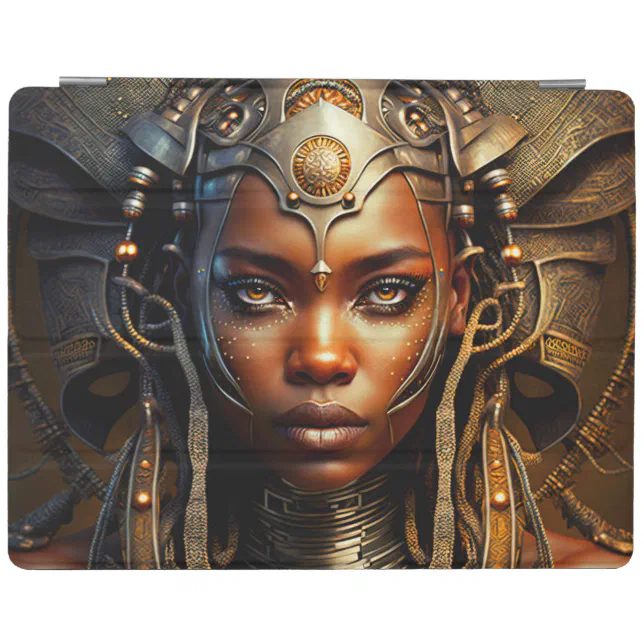 African Warrior Princess Afrofuturism Render iPad Smart Cover