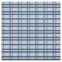 Blue and Red Plaid Fabric