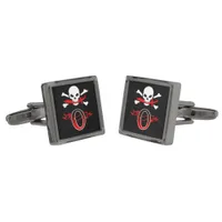 Jolly Roger O Monogram Initial Cufflinks