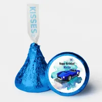 Classic Retro Blue Sports Car Birthday Adventure Hershey®'s Kisses®