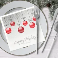 Christmas Ornaments Red ID251  Napkins