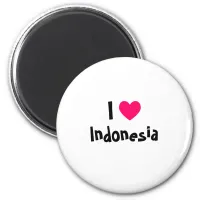 I Love Indonesia Magnet