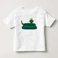 Cute Cartoon Snake Boy's Shirt Toddler