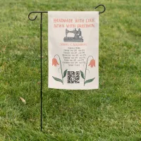 Vintage Sewing Machine Seamstress Garden Flag