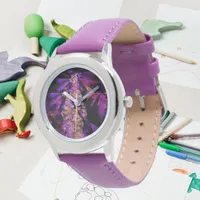 Purple leaves watch