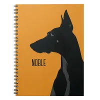 Noble Black Doberman Notebook