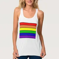 Lesbian LGBT Pride Rainbow Tank Top