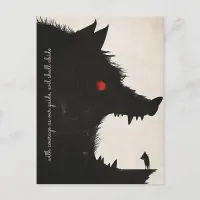 Evil Wild Roar Holiday Postcard