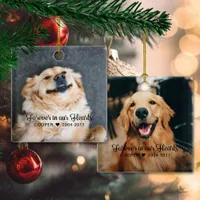 Pet Memorial Sympathy 2 Photo Ceramic Ornament