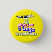 Pi joke, Math pun, Funny maths pin, teachers badge Button