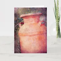 Milk Can Christmas Holiday Card