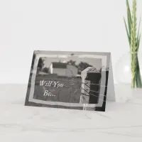 Country Farm Wedding Will You Be My Bridesmaid Invitation