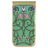 Enchanted Garden Filigree Gold Finish Money Clip