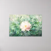 *~*  TV2 Single Peony Stretched Canvas Print