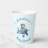 Sweet Little Boy on the Way Baby Shower Paper Cups