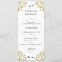 *EDITABLE DESIGN COLOR Nadine Wedding Program-Tea Program