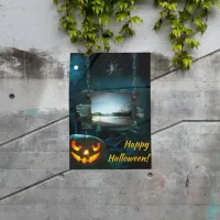 Spooky Halloween Santa Monica Pier Poster