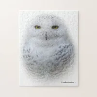 Beautiful, Dreamy and Serene Snowy Owl Jigsaw Puzzle