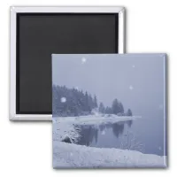 Seaside Snowfall Magnet