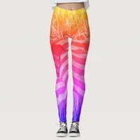 American Flag and Fireworks Ipanema Leggings