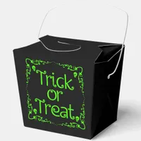 Halloween Slime Green Trick or Treat Favor Boxes