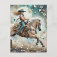 The Beautiful Cowgirl Postcard