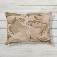 Military Desert Brown Camouflage 12x16 Outdoor Pillow