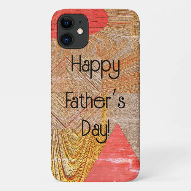 Wood - geometric shapes  - Father’s day Case-Mate iPhone Case