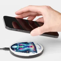 Neon Colorful Holographic Decorated Elephant | Wireless Charger