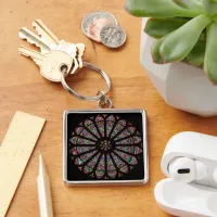 Gothic Splendor: Saint-Remi Rose Window Keychain