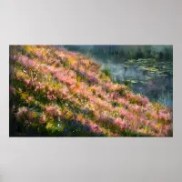 *~* Ethereal Wild Flowers Art Pond Lily Pads TV2 Poster