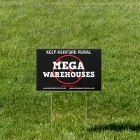 Keep Ashford Rural | No to Mega Warehouses Sign