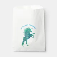 Blue Unicorn, Birthday Favor Bag