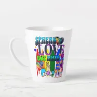 Spread Love Not Hate | LGBTQI+ Pride Latte Mug