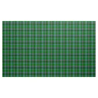 Stewart Tartan Blue Green and Black Plaid Fabric