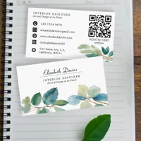 Lush Greenery eucalyptus Business Card