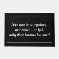 Funny Vicar Priest Quote Joke Doormat