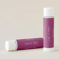 Elegant Mulberry Wedding Favor Lip Balm