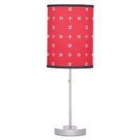 Christmas Holiday Charm Pattern 09 -  Table Lamp