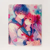 Adorable Anime Themed Valentine's Day Jigsaw Puzzle