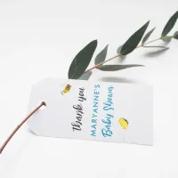 Rustic Stork with Bee & Butterfly Boy Baby Shower Gift Tags