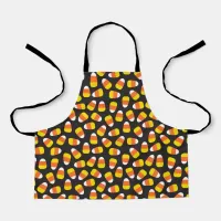 Fall Candy Corn Patterned Halloween Trick or Treat Apron