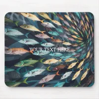 Whimsical Fish Pattern Mouse Pad